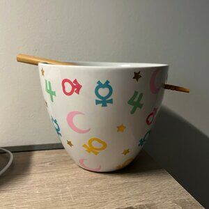 Brand New - Sailor Moon Ramen Bowl with Chopsticks